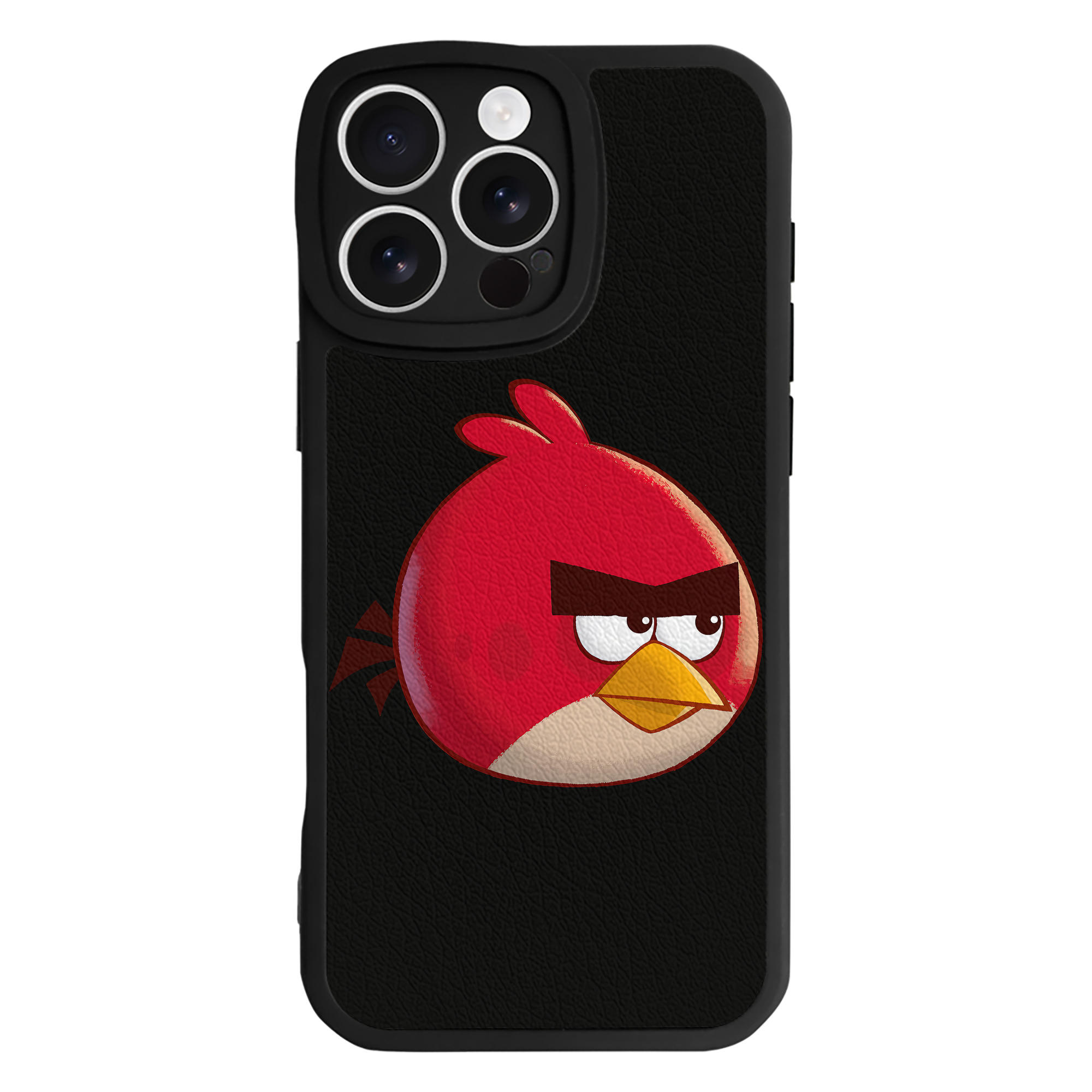 （画像用） Angry Birds アングリーバード 【iPhone 16シリーズ対応】シリコンスマホケース（レザー調） 材質：シリコン